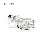 925 Silver Flower Necklace Pendant Jewelry with Pearl Mounting SP077SB