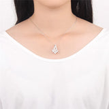 Silver 925 Free-Mason Symbol Shaped Women Jewelry Charms Pendant