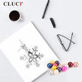 925 Silver Geometric Snow Pendant Christmas Necklace Making SP367SB