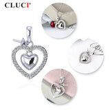 Sterling Silver Heart Love Pendant Christmas Pendant
