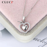 Sterling Silver Heart Love Pendant Christmas Pendant
