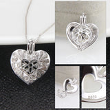 925 Silver Heart Romantic Pendant Jewelry Gift for Women Charms Pearl Locket
