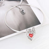 925 Silver Heart Romantic Pendant Jewelry Gift for Women Charms Pearl Locket
