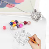 925 Silver Heart Romantic Pendant Jewelry Gift for Women Charms Pearl Locket