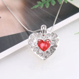 925 Silver Heart Romantic Pendant Jewelry Gift for Women Charms Pearl Locket