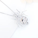 Spider Pendant 925 Sterling Silver Necklace Accessory