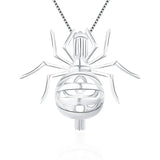 Spider Pendant 925 Sterling Silver Necklace Accessory