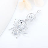 Spider Pendant 925 Sterling Silver Necklace Accessory