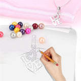 Silver 925 Love Letter Pearl Pendant Mounting for Necklace