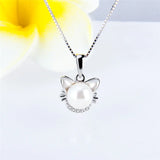 925 Sterling Silver Cat Pearl Pendant Mounting SP332SB