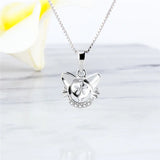 925 Sterling Silver Cat Pearl Pendant Mounting SP332SB