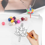 925 Silver Autism Awareness Maple Leaf Pendant