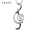 Silver 925 Music Note Pearl Pendant Mounting Women Jewelry Making