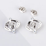 925 Silver Mysterious Eyes Women Stud Earring Zircon Sterling Silver SE138SB