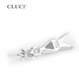 925 Silver Pearl Pendant Mounting Women Jewelry Zircon Fine Jewelry