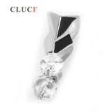 925 Silver Pearl Pendant Mounting Women Jewelry Zircon Fine Jewelry