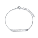 Love Heart Angel Swing 925 Silver Pendant Bracelet