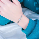 925 Silver Pendant Necklace Love Heart Angel Swing Adjustable Chain Length