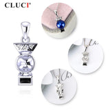 Sterling Silver Pendant with Zircon Gemstone Women Necklace