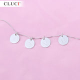 Silver 925 Pendant 26 Letter Customizable for Women Necklace DIY SF004SB