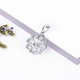 925 Silver Romantic Flower Charms Pendant for Necklace