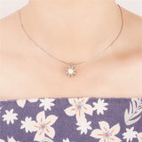 925 Silver Romantic Flower Charms Pendant for Necklace