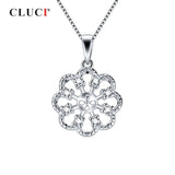 925 Silver Romantic Flower Charms Pendant for Necklace