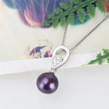 925 Silver Pearl Ring Mounting Zircon Women Pendant Jewelry
