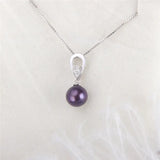 925 Silver Pearl Ring Mounting Zircon Women Pendant Jewelry