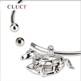 Silver 925 Round Adjustable Bracelet for Women Jewelry Making