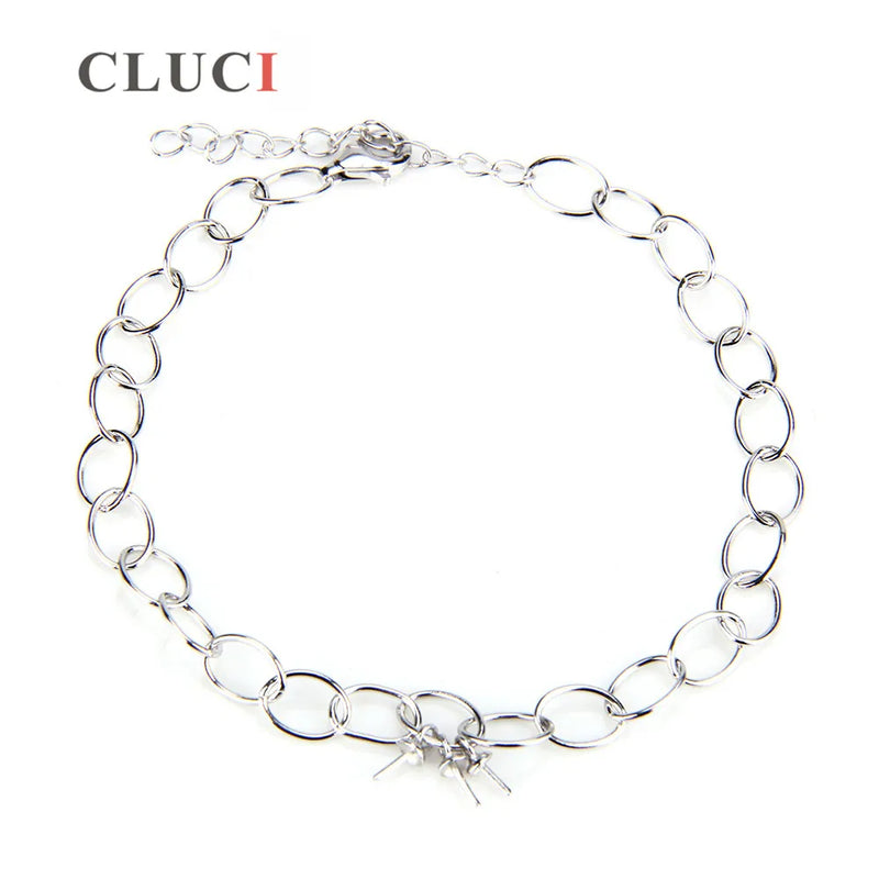Silver 925 Bracelet for Women with Pearl Charms SB035SB
