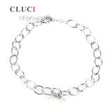 Silver 925 Bracelet for Women with Pearl Charms SB035SB