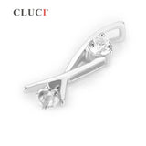 Silver 925 Zircon Pearl Pendant Mounting Jewelry SP131SB
