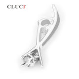 Silver 925 Zircon Pearl Pendant Mounting Jewelry SP131SB