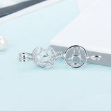 925 Silver Star Ball Pearl Locket Cage Pendant for Women