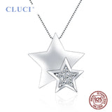 925 Silver Star Pendant with Zircon for Necklace Jewelry Making