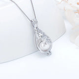 925 Silver Tear Drop Cage Pendant Women Sterling Silver Charms