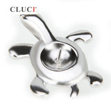 925 Silver Turtle Pearl Pendant Mounting Charm for Necklace SP019SB