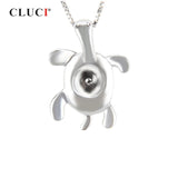 925 Silver Turtle Pearl Pendant Mounting Charm for Necklace SP019SB