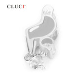 Silver 925 Twised Charmd Pendant Sterling Silver Zircon Pendant
