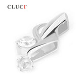 Silver 925 Twised Charmd Pendant Sterling Silver Zircon Pendant
