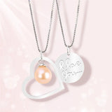 Silver 925 Love Heart Pendant Necklace Jewelry SP282SB
