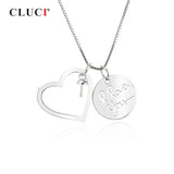 Silver 925 Love Heart Pendant Necklace Jewelry SP282SB