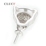 925 Silver Women Leopard Pendant Jewelry Necklace Making SP044SB