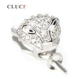 925 Silver Women Leopard Pendant Jewelry Necklace Making SP044SB