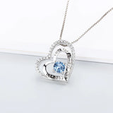 Heart Shaped Zircon 925 Sterling Silver Pendant