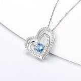 Heart Shaped Zircon 925 Sterling Silver Pendant