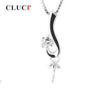 925 Silver Zircon Pendant for Necklace Making SP113SB