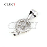 925 Silver Zircon Pendant for Necklace, SP095SB