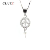 925 Silver Zircon Pendant for Necklace, SP095SB